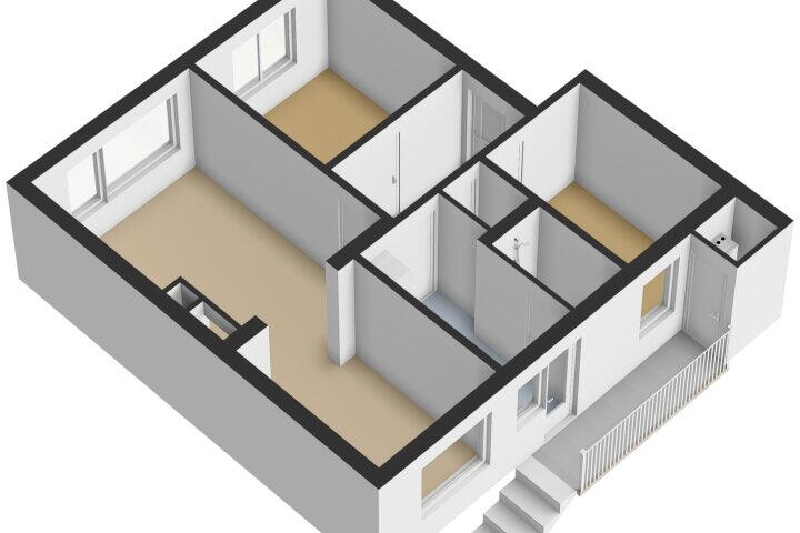 Plattegrond – Paul Krugerstraat 335, Vlissingen