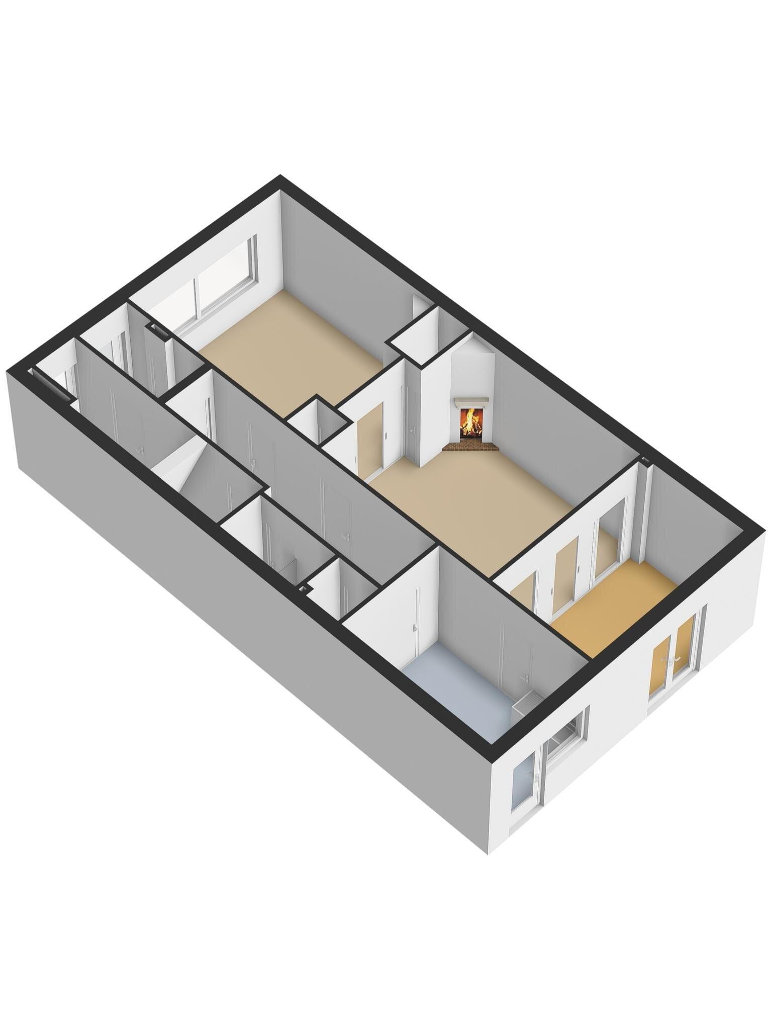 Plattegrond 2 - Paul Krugerstraat 44, Vlissingen