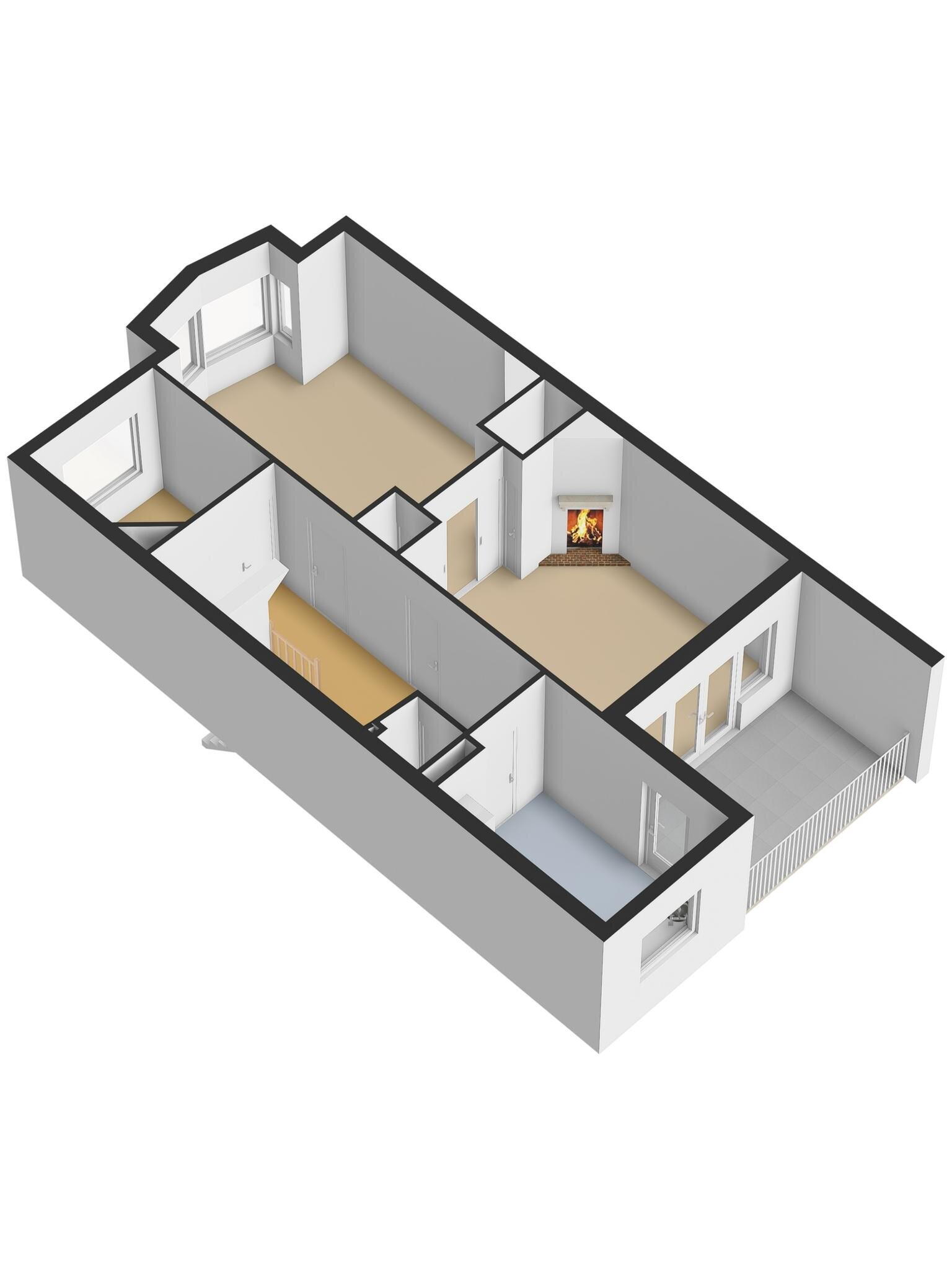 Plattegrond 4 - Paul Krugerstraat 44, Vlissingen