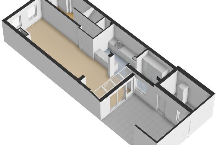Plattegrond – Paul Krugerstraat 72, Vlissingen