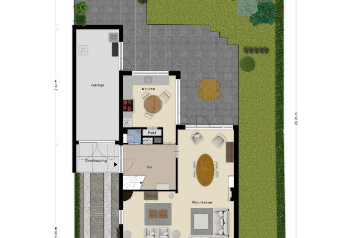Plattegrond – Paulusdonk 5, Roosendaal