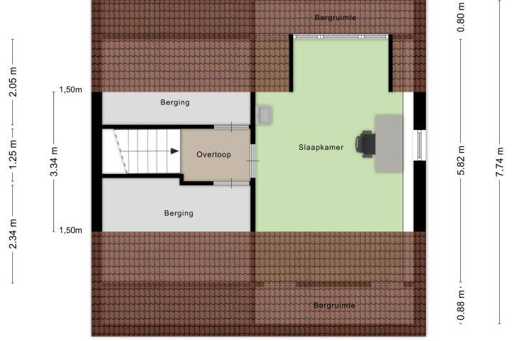 Plattegrond – Paulusdonk 5, Roosendaal