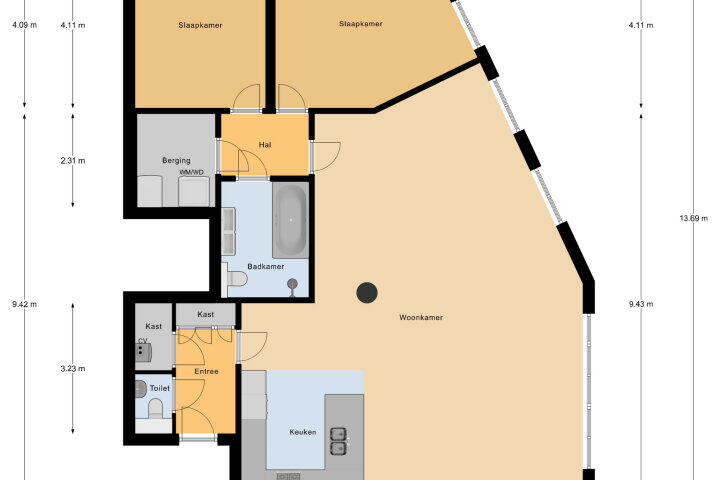 Plattegrond – Peperdijk 15, Vlissingen