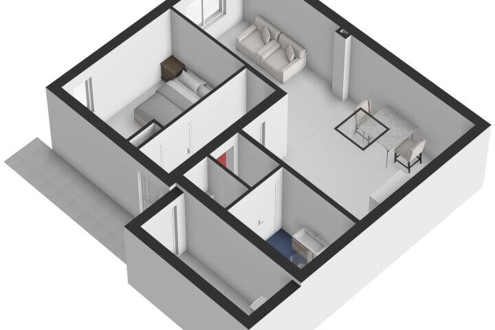 Plattegrond – Peperstraat 1 D, Sevenum