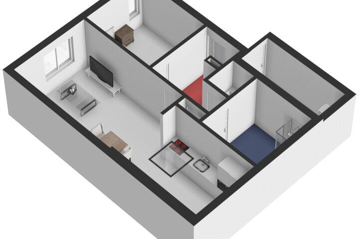 Plattegrond – Peperstraat 1 E, Sevenum
