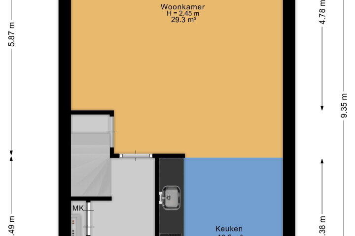 Plattegrond – Pereboomweg 61, Almere