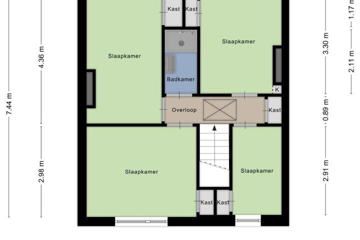 Plattegrond – Peter Huyssenslaan 36, Maastricht