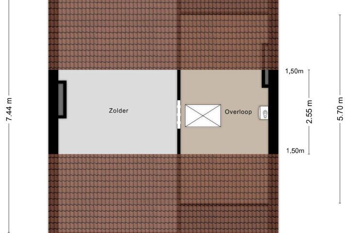Plattegrond – Peter Huyssenslaan 36, Maastricht