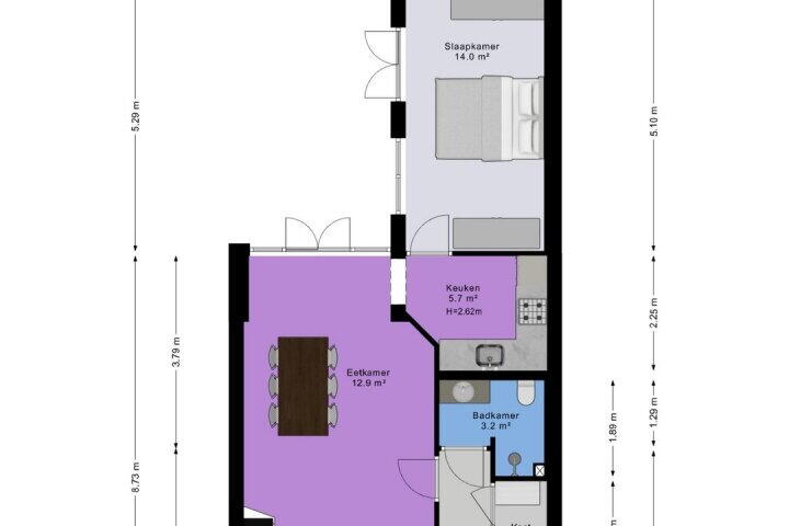 Plattegrond – Petrus Driessenstraat 42, Groningen