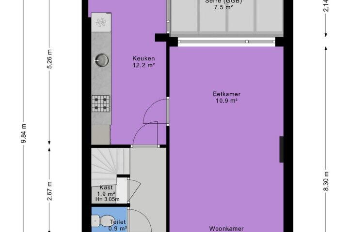 Plan – Peyserhof 23, Emmen