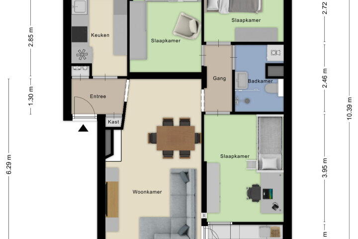 Plattegrond – Philipslaan 73 C, Roosendaal