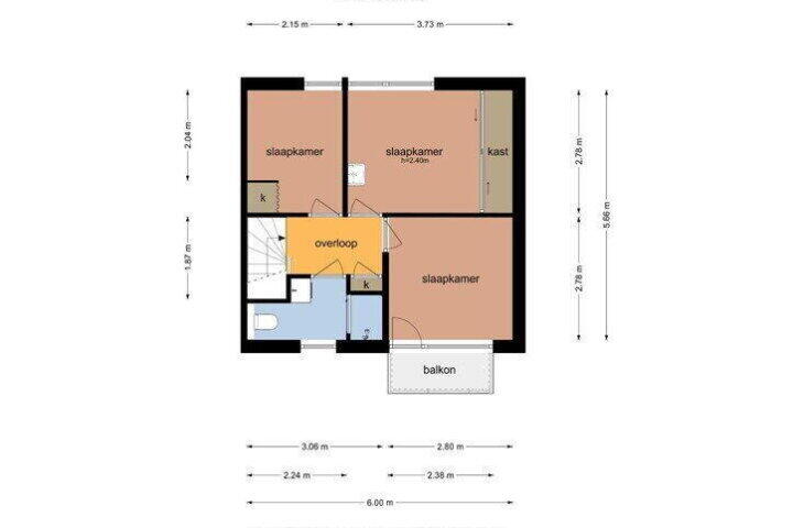Plattegrond – P.H. ter Meulenplantsoen 16, Enschede