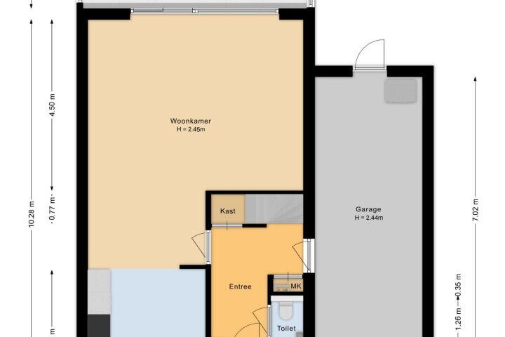 Plattegrond – Picassoweg 98, Almere
