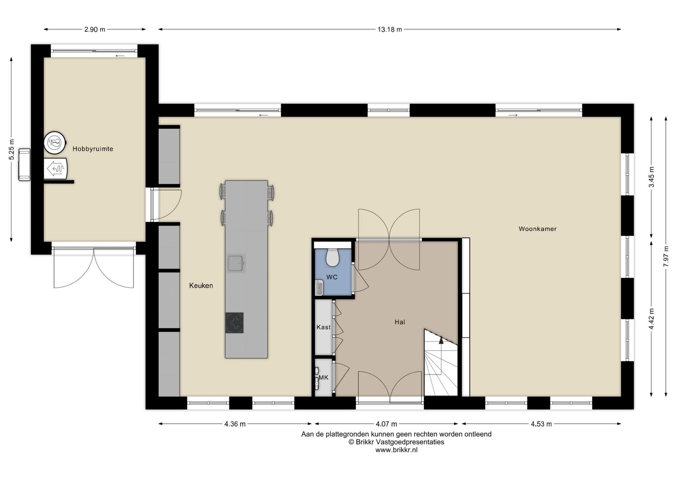 Plattegrond 1 - Pierestraat 5 A, Rucphen
