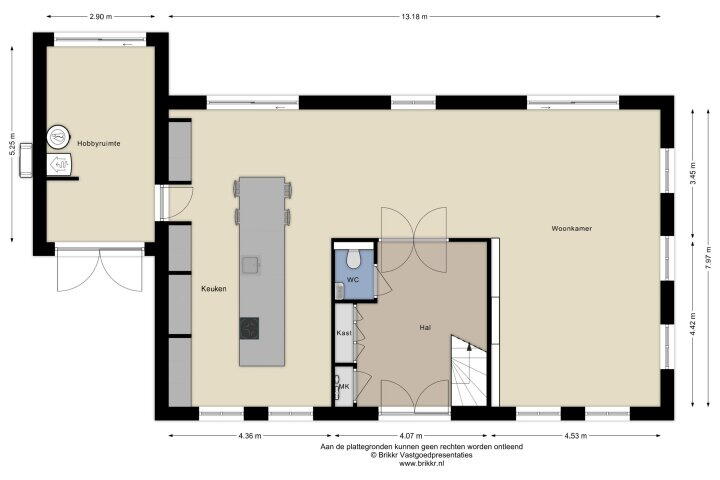 Plattegrond – Pierestraat 5 A, Rucphen