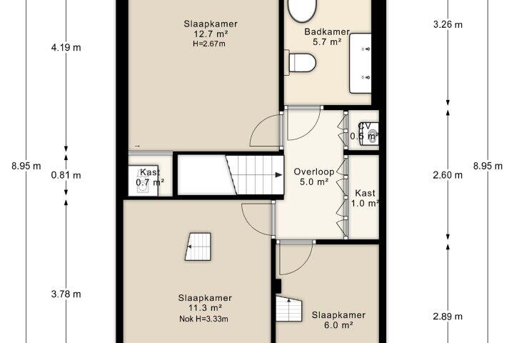 Plattegrond – Piet de Winterlaan 50, Amstelveen