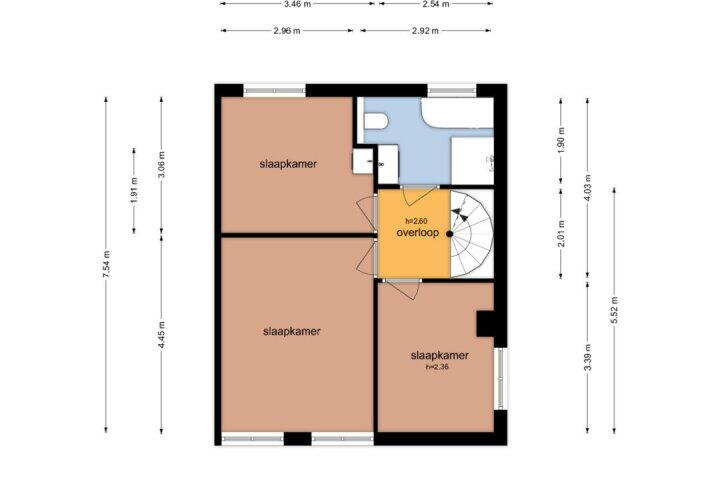 Plattegrond – Pieter Brueghellaan 3, Meppel