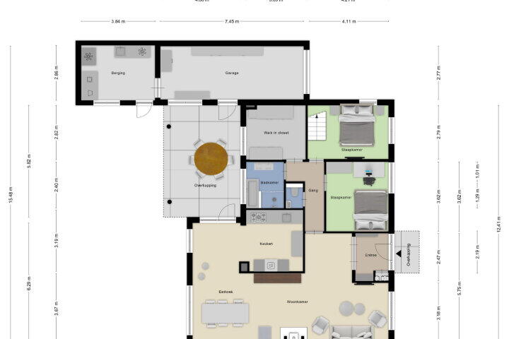 Plattegrond – Pieter Corneliszoon Hooftlaan 20, Roosendaal