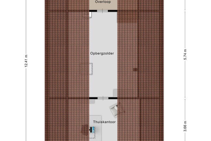 Plattegrond – Pieter Corneliszoon Hooftlaan 20, Roosendaal