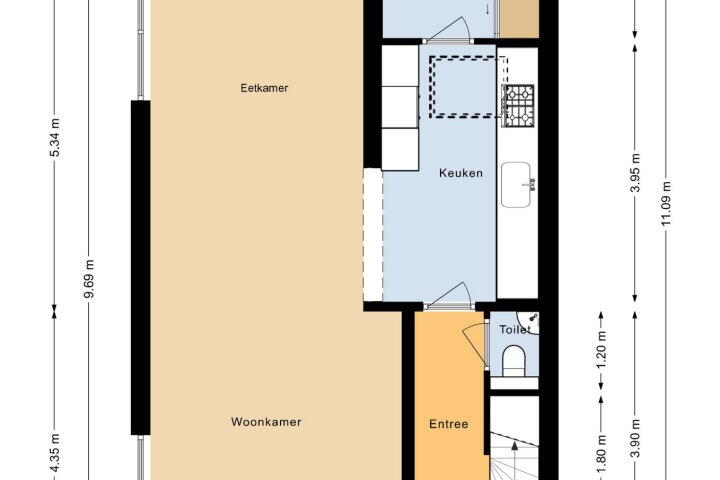 Plattegrond – Pieter de Hooghstraat 71, Heerhugowaard