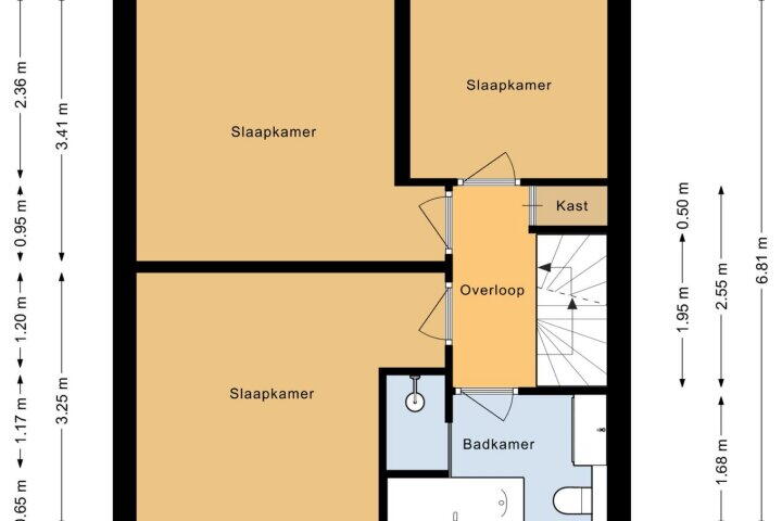 Plattegrond – Pieter de Hooghstraat 71, Heerhugowaard