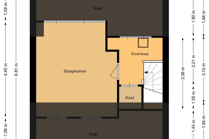Plattegrond – Pieter de Hooghstraat 71, Heerhugowaard