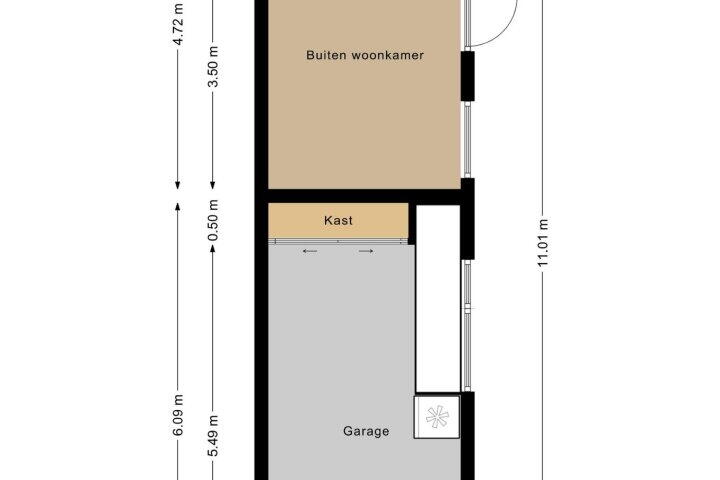 Plattegrond – Pieter de Hooghstraat 71, Heerhugowaard