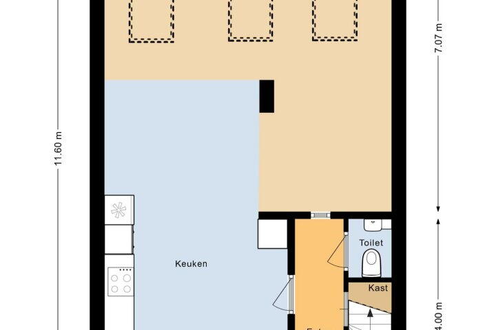 Plattegrond – Pieter de Hooghstraat 73, Heerhugowaard