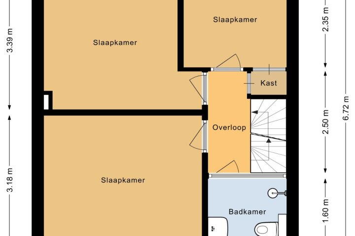 Plattegrond – Pieter de Hooghstraat 73, Heerhugowaard