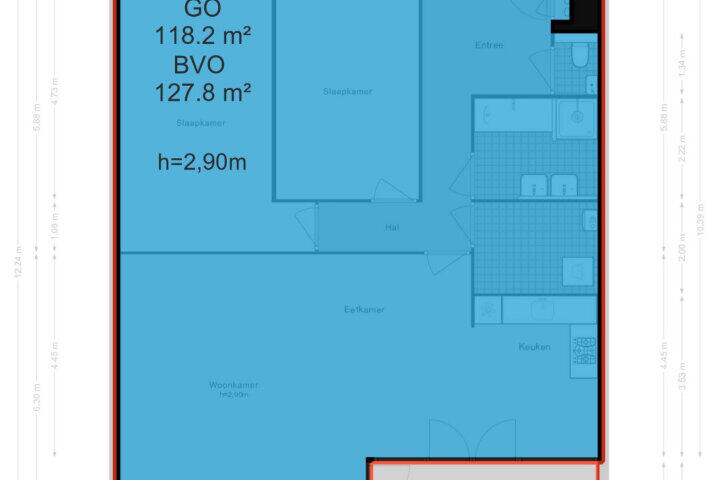 Plattegrond – Pieter Lastmanweg 5 B, Amstelveen