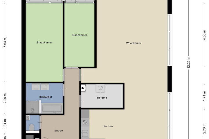 Plattegrond – Pieter Lastmanweg 5 D, Amstelveen