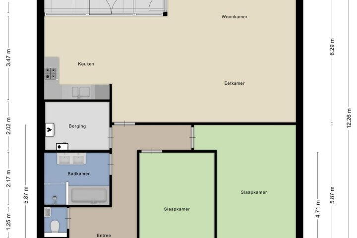 Plattegrond – Pieter Lastmanweg 5 F, Amstelveen