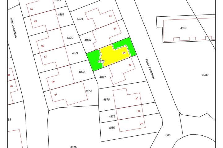 Plattegrond – Pieter Poststraat 26, Maastricht