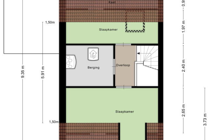 Plattegrond – Pieter Poststraat 28, Maastricht