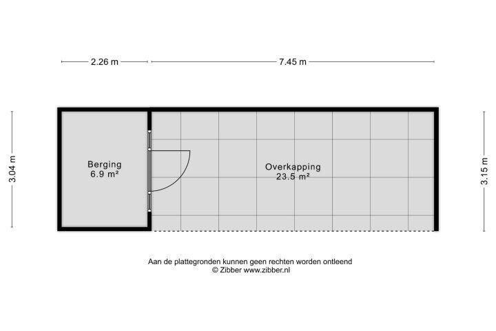 Plattegrond – Pieter Zeemanstraat 25 A, Wijchen