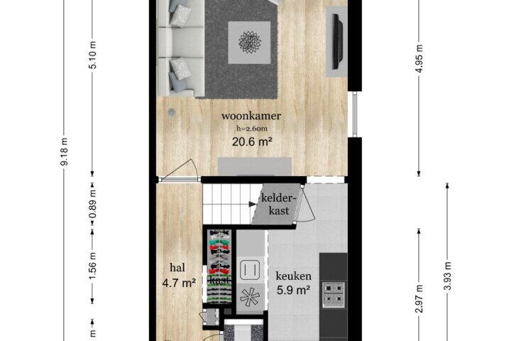 Plattegrond – Piet Heinlaan 88, Doorn