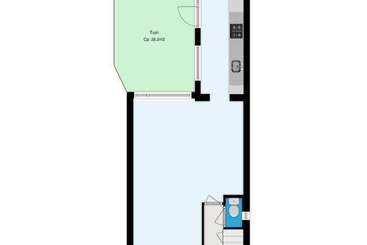 Plattegrond – Piet Heinstraat 17, Sliedrecht