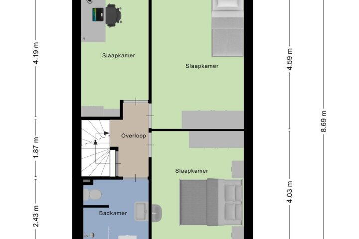 Plattegrond – Piet Heinstraat 22, Drunen