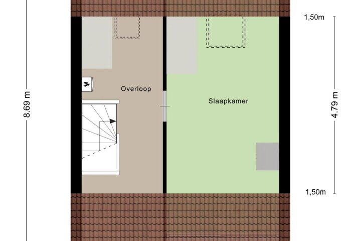 Plattegrond – Piet Heinstraat 22, Drunen