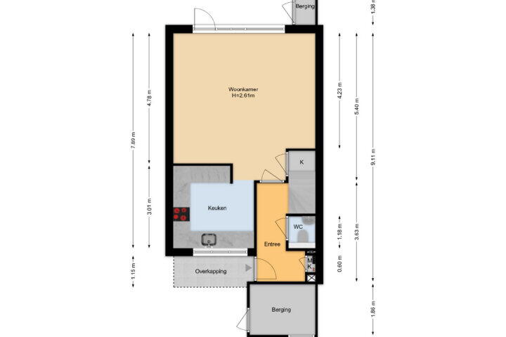 Plattegrond – Pijlkruidvaart 25, Zoetermeer