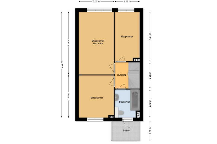 Plattegrond – Pijlkruidvaart 25, Zoetermeer