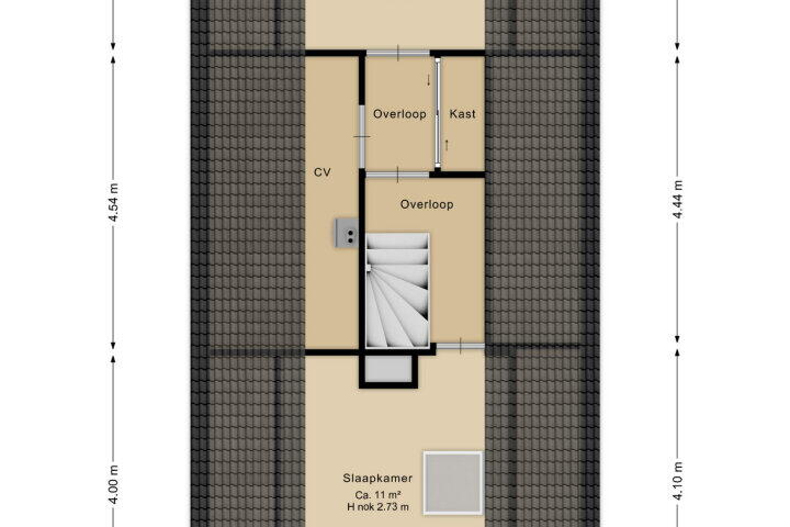 Plattegrond – Pinksterbloem 14, Beilen