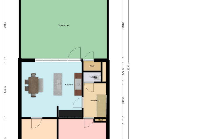Plattegrond – Pius XII-plein 10 B, Hoensbroek