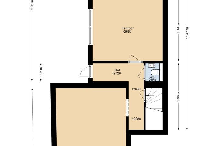 Plattegrond – Piusstraat 1, Kerkrade