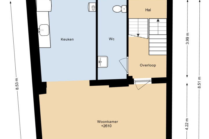 Plattegrond – Piusstraat 1, Kerkrade