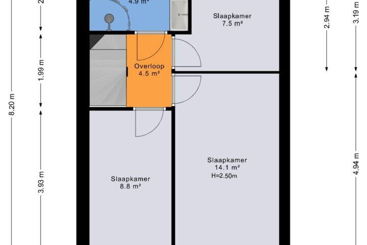Plattegrond – Planetenlaan 119, Assen