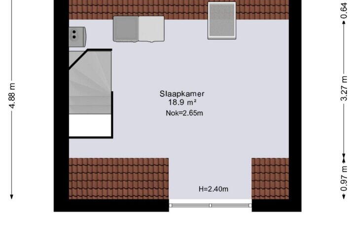 Plattegrond – Planetenlaan 119, Assen
