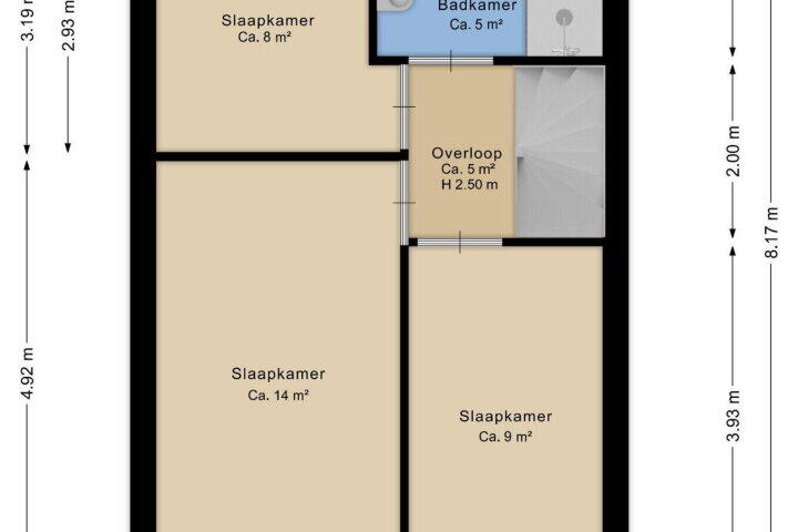Plattegrond – Planetenlaan 58, Assen