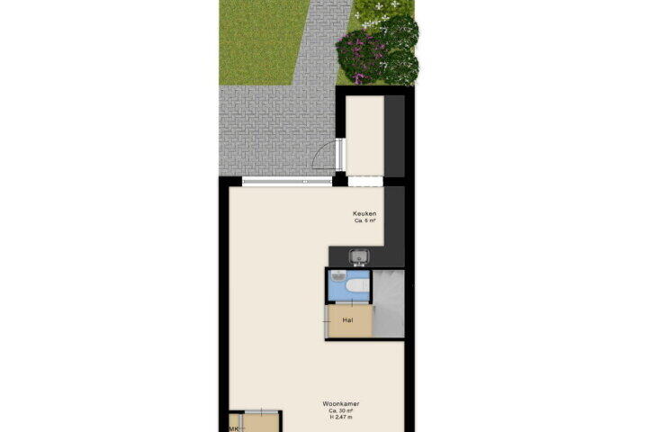 Plattegrond – Planetenlaan 58, Assen