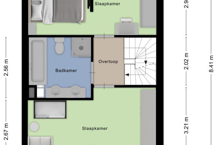 Plattegrond – Planken Wambuis 18, Roosendaal